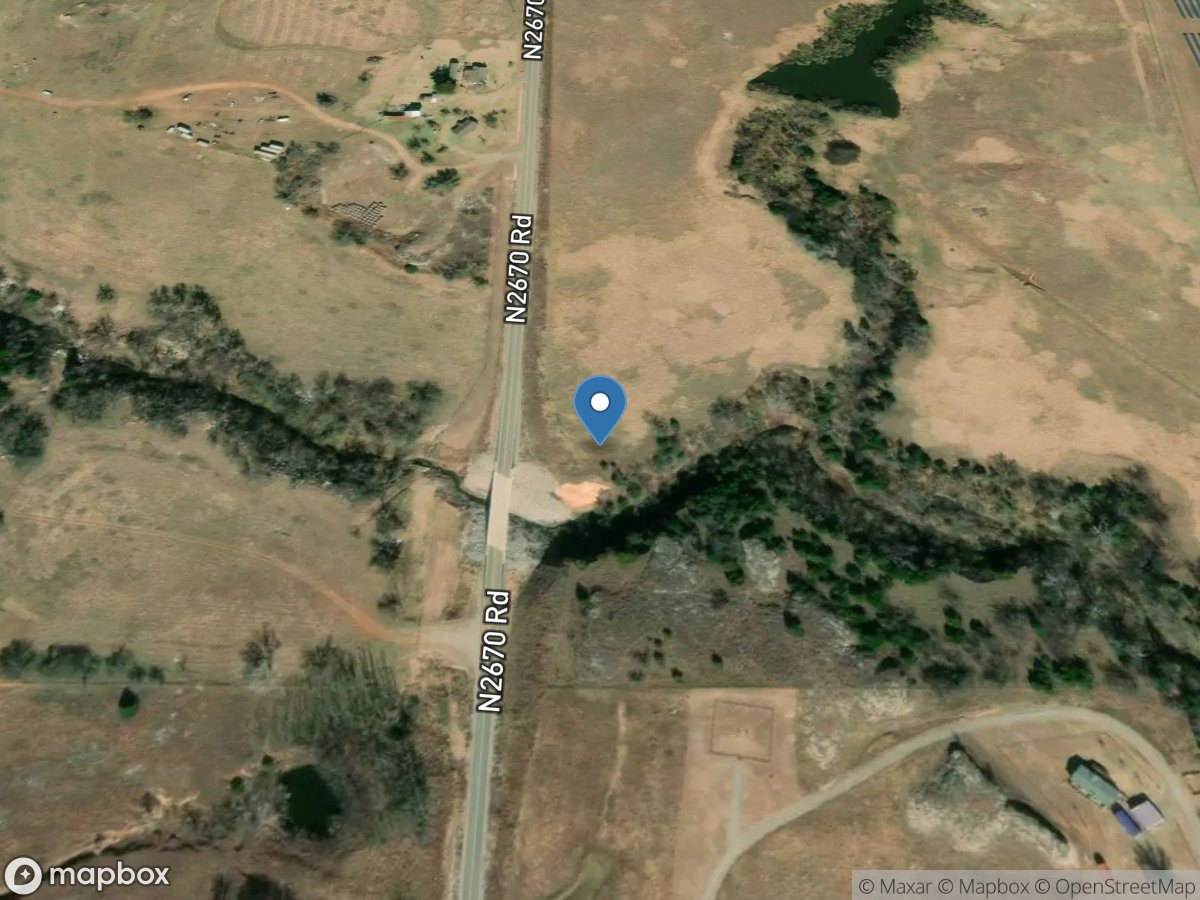 Little Washita River near Cyril, OK location