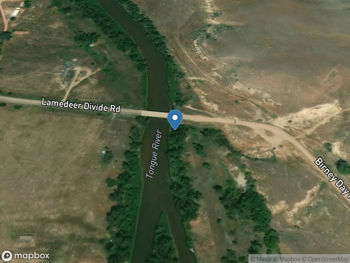 Tongue River at Birney Day School Branch near Birney MT location