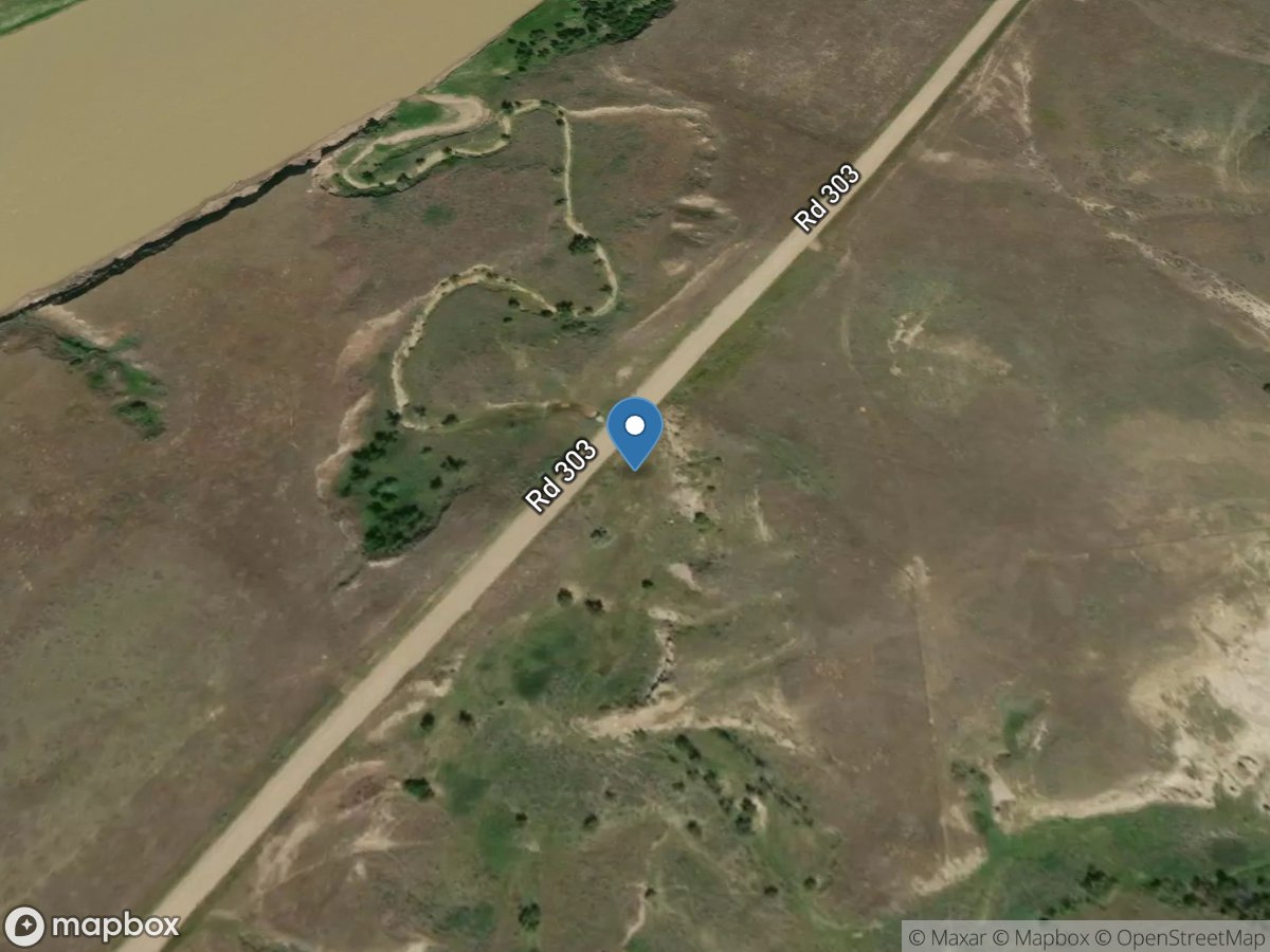 Yellowstone River trib no 6 near Glendive MT location