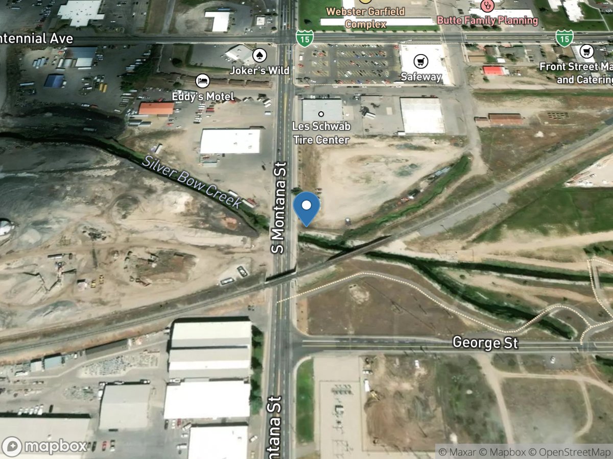 Silver Bow Creek at Montana Street, at Butte, MT location