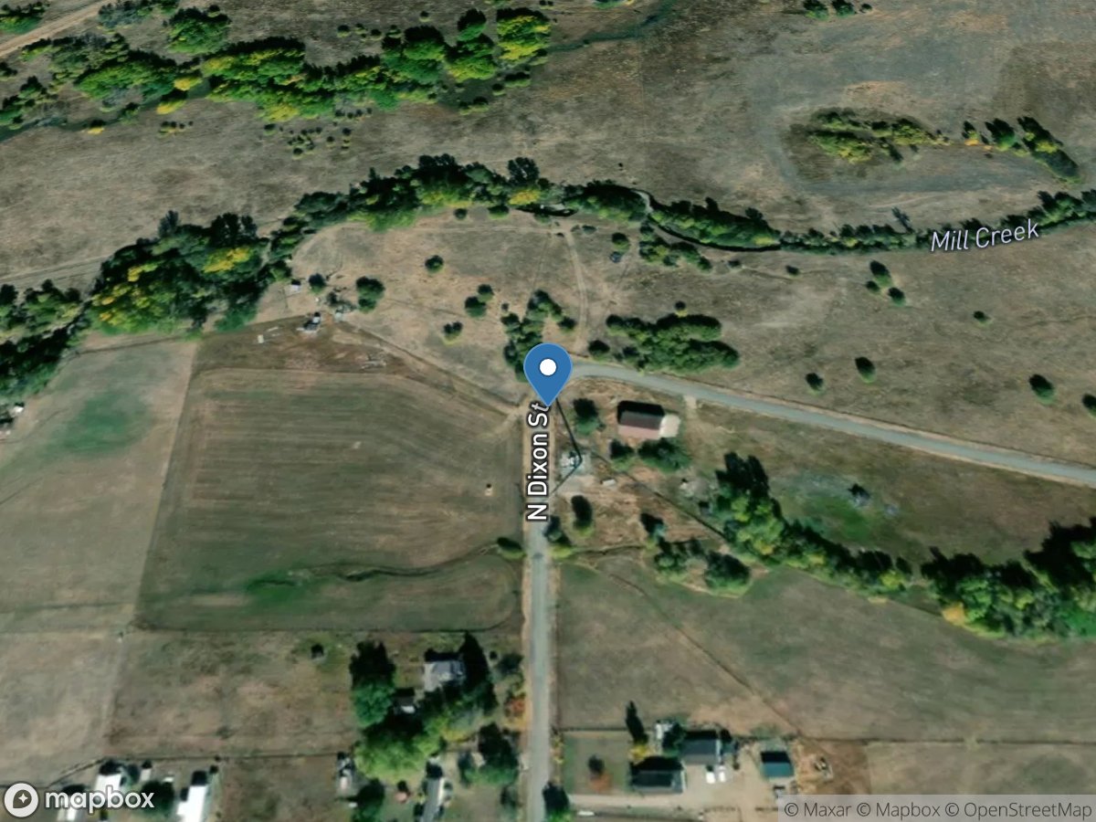 Mill Creek at Opportunity, MT location