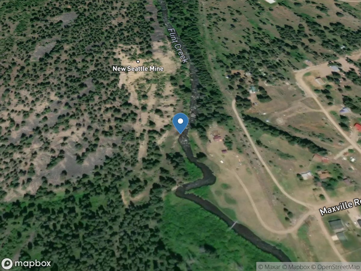 Flint Creek at Maxville MT location