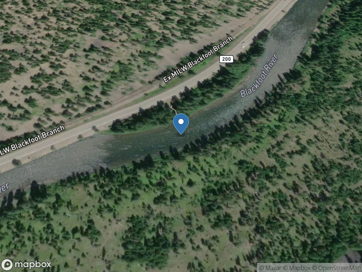 Blackfoot River near Bonner MT location