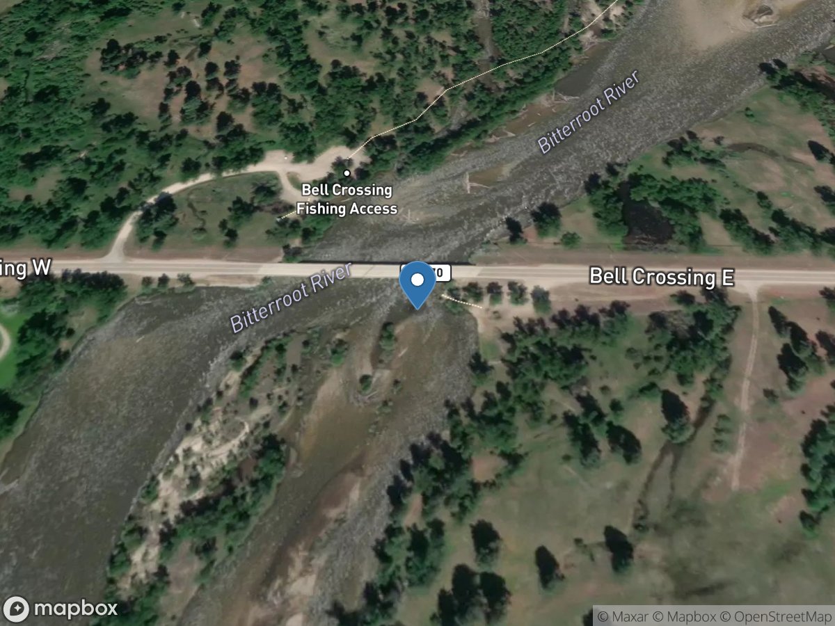 Bitterroot River at Bell Crossing near Victor MT location