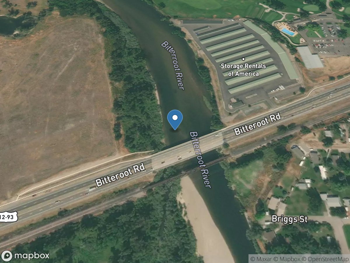 Bitterroot River near Missoula MT location