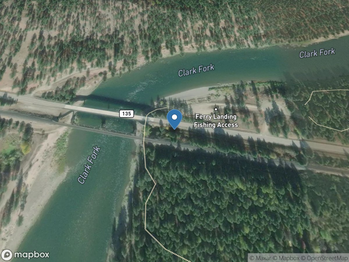 Clark Fork near Paradise, MT location