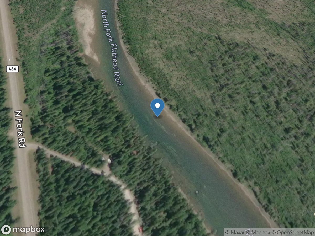 N F Flathead River near Columbia Falls MT location