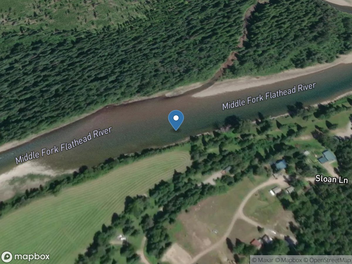 M F Flathead River near West Glacier MT location