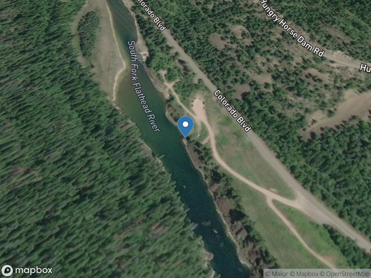 S F Flathead River near Columbia Falls MT location