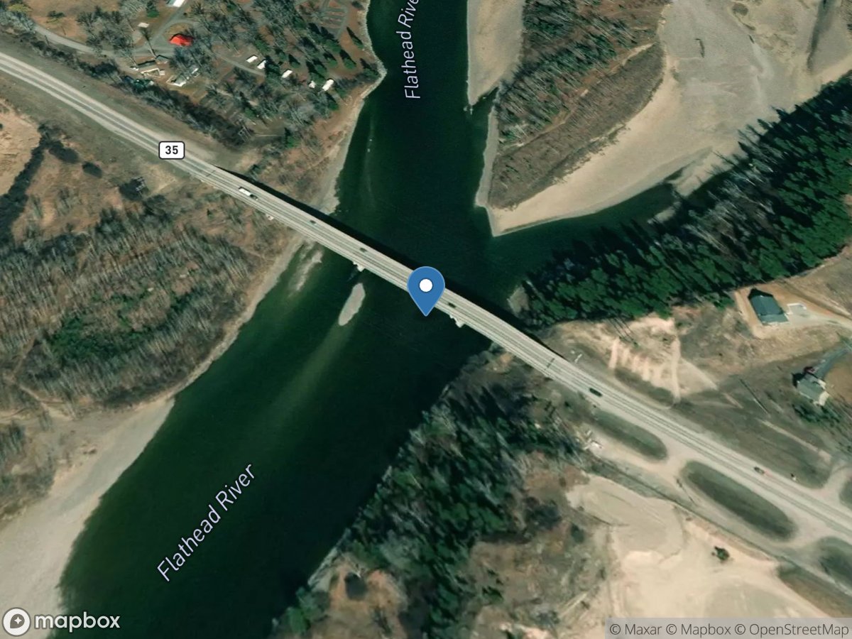 Flathead River near Kalispell, MT location