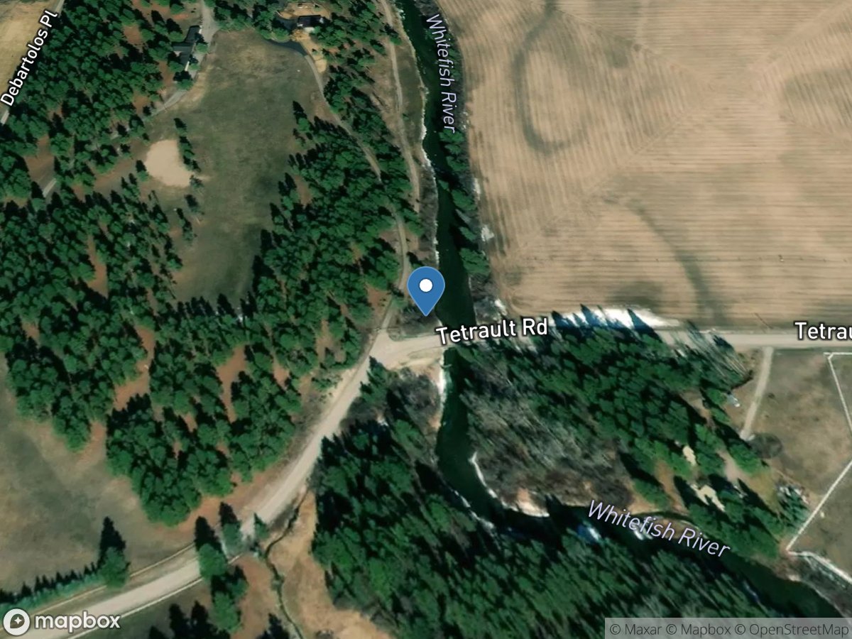 Whitefish River near Kalispell MT location