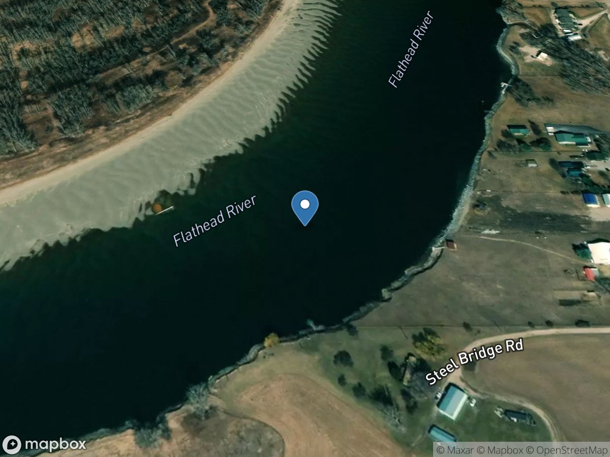 Flathead River at Foys Bend near Kalispell MT location