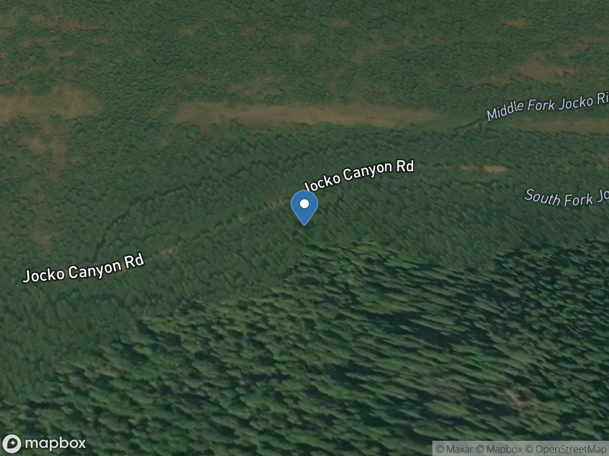 South Fork Jocko River near Arlee MT location