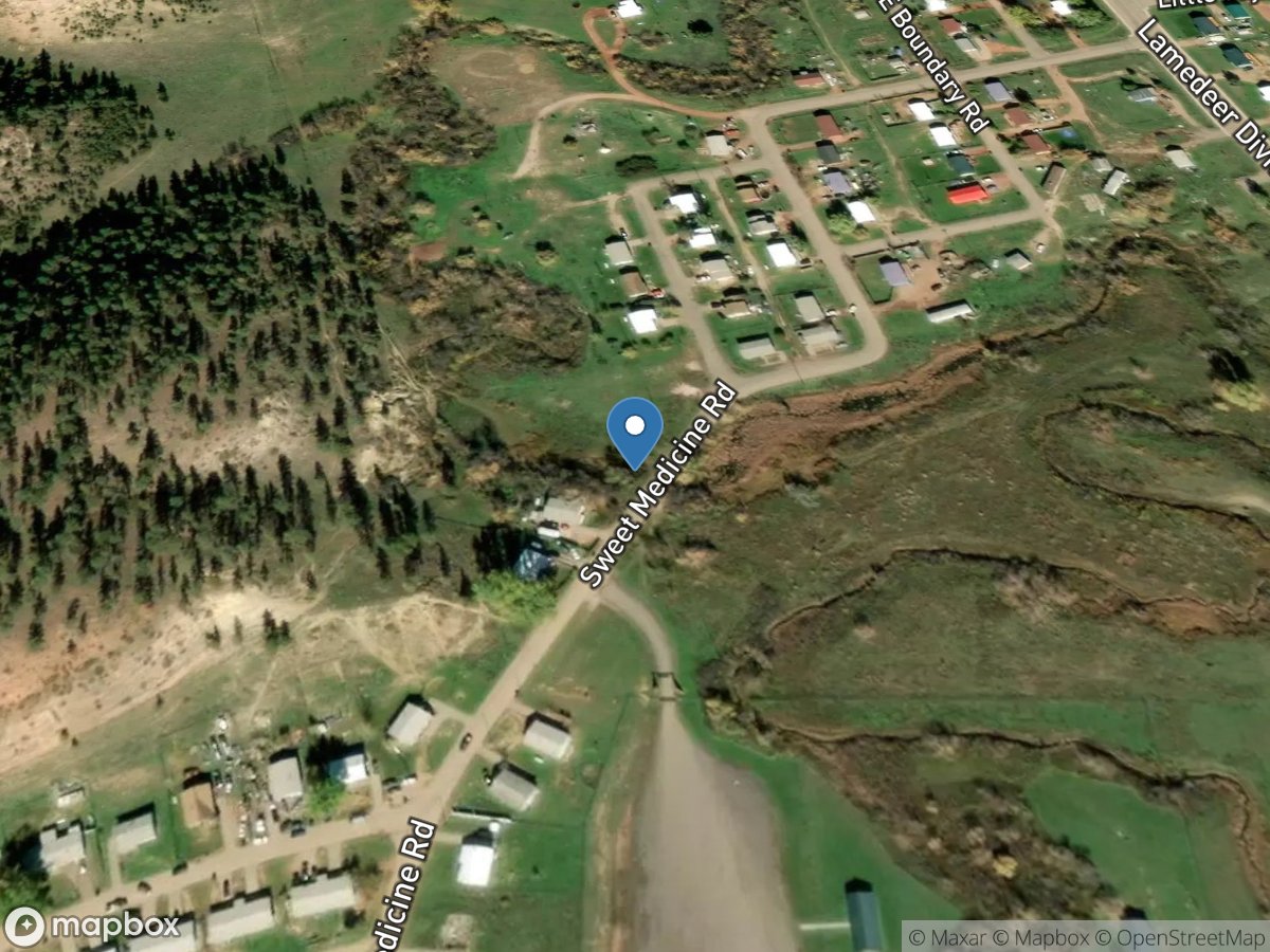 Lame Deer Creek at Sweet Medicine Road near Lame Deer, MT location