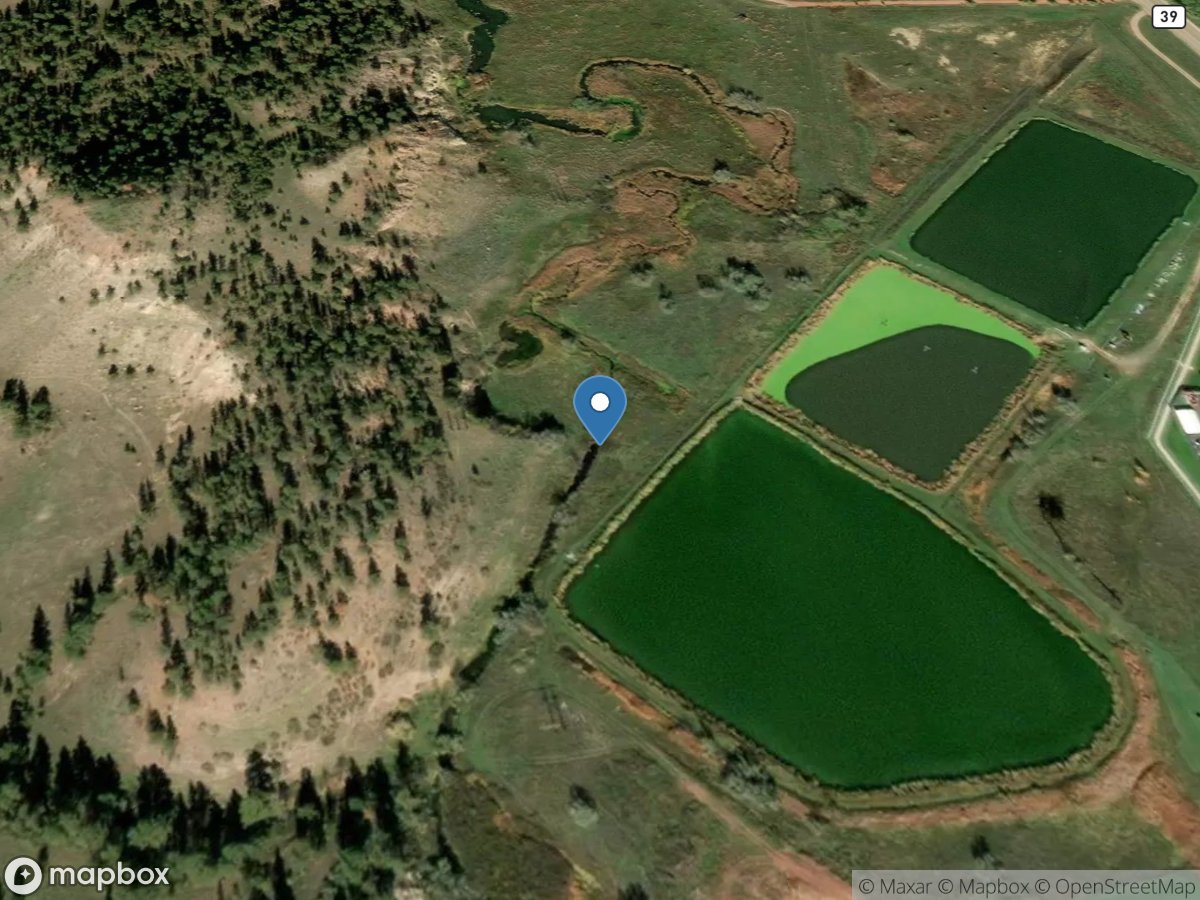 Lame Deer Creek bel sewage treatment near Lame Deer, MT location