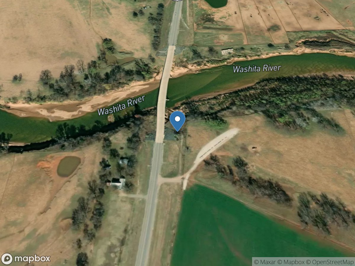 Washita River near Dickson, OK location
