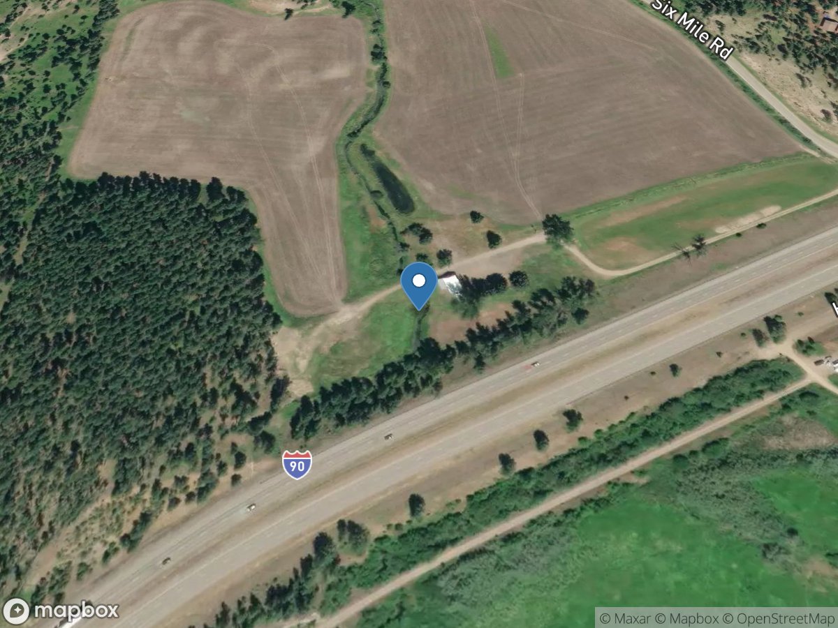 Sixmile Creek near mouth, near Huson, MT location