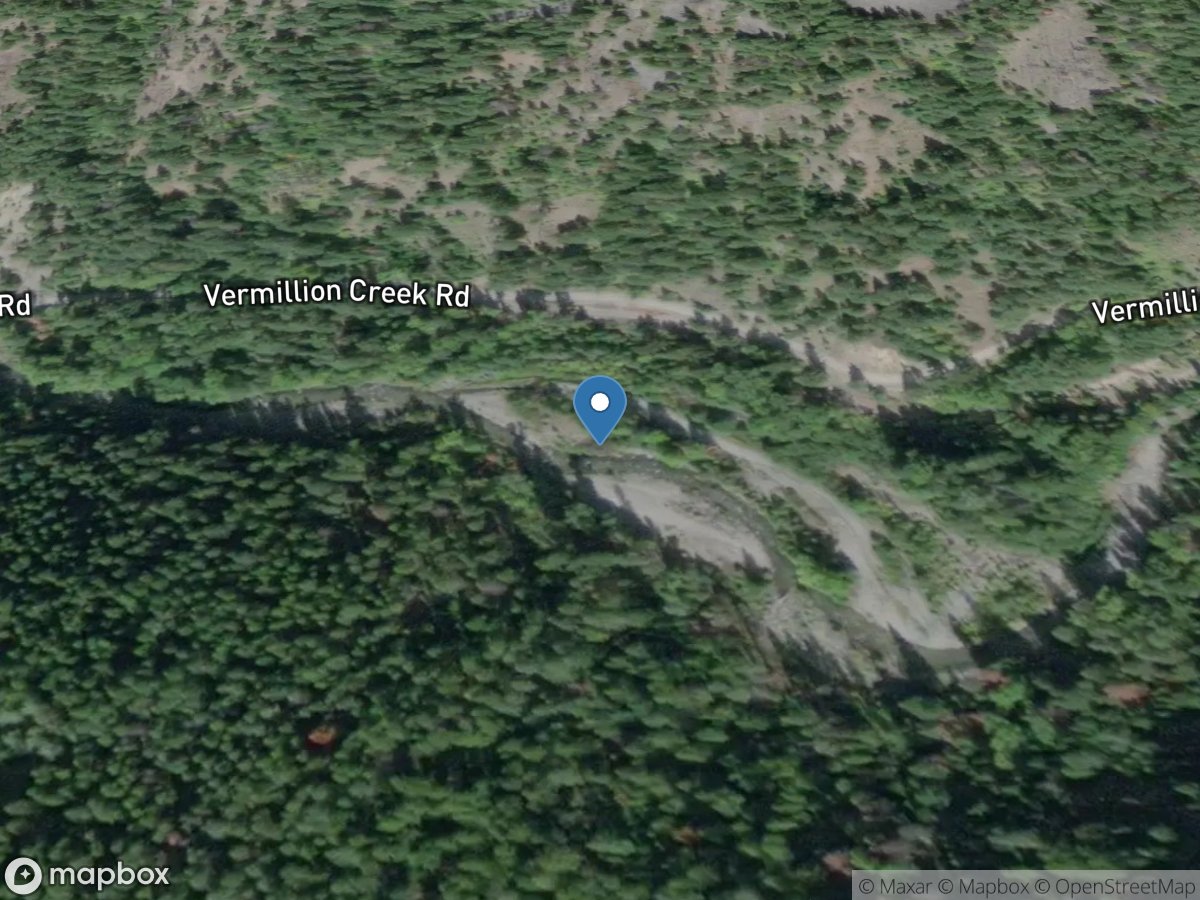 Vermilion R, South channel, 0.55 mi bl Grouse Cr, MT location