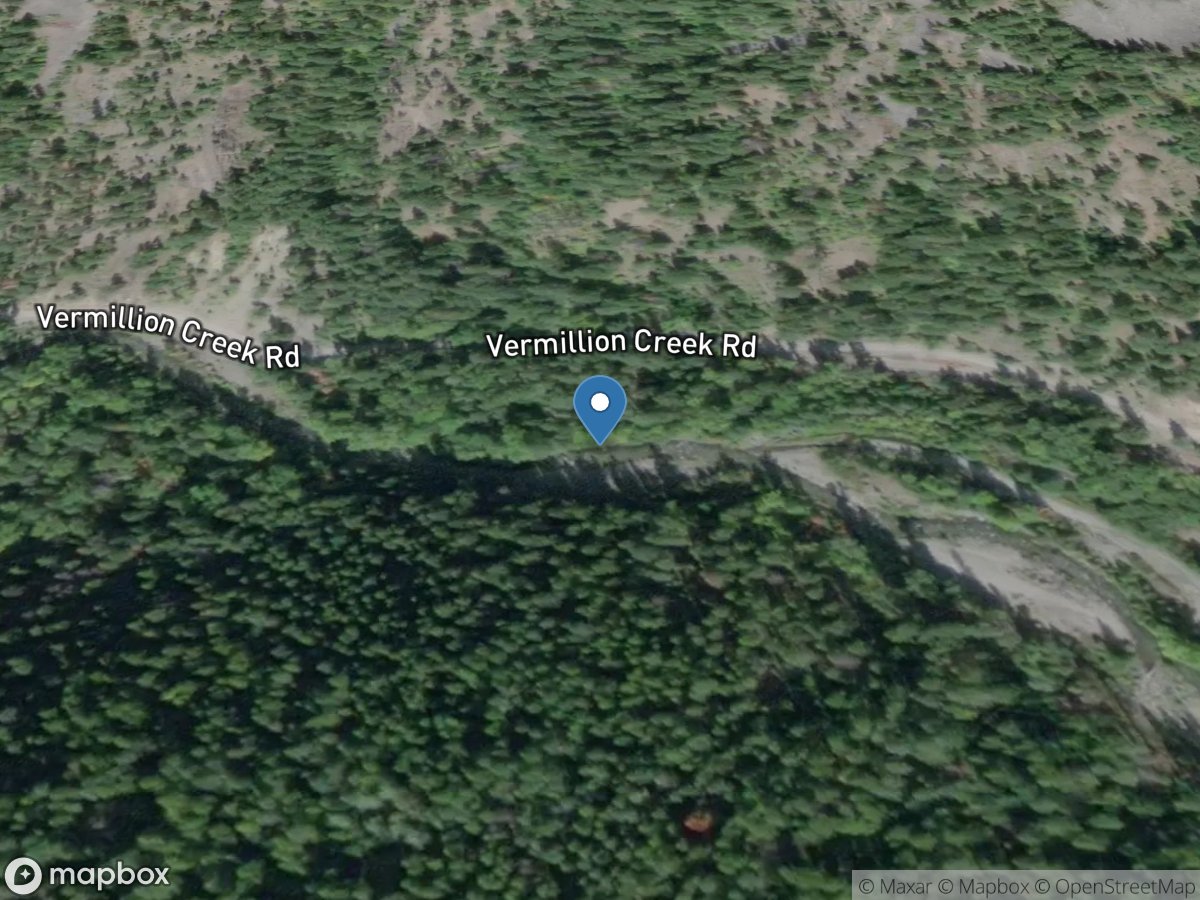 Vermilion River .63 mi bl Grouse Creek near Trout Creek, MT location