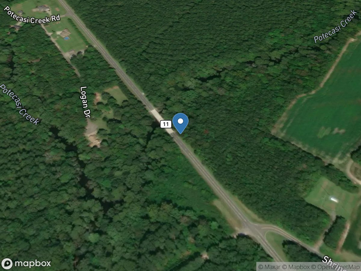 Potecasi Creek near Union, NC location