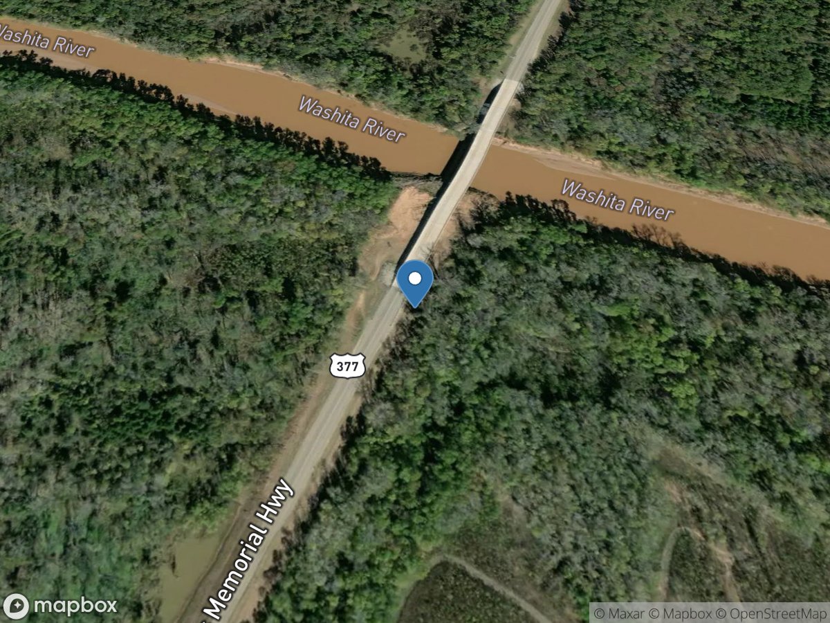 Washita River near Tishomingo, OK location