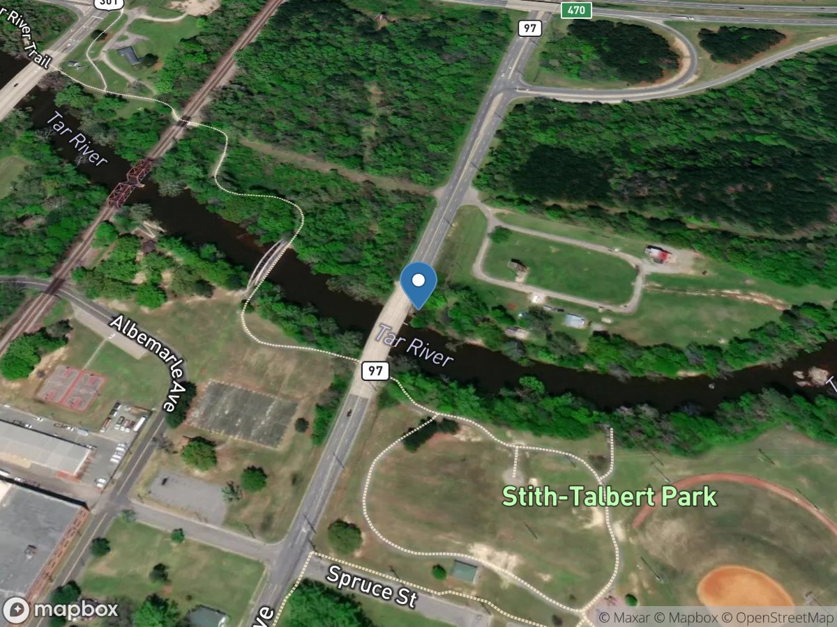 Tar River at NC 97 at Rocky Mount, NC location