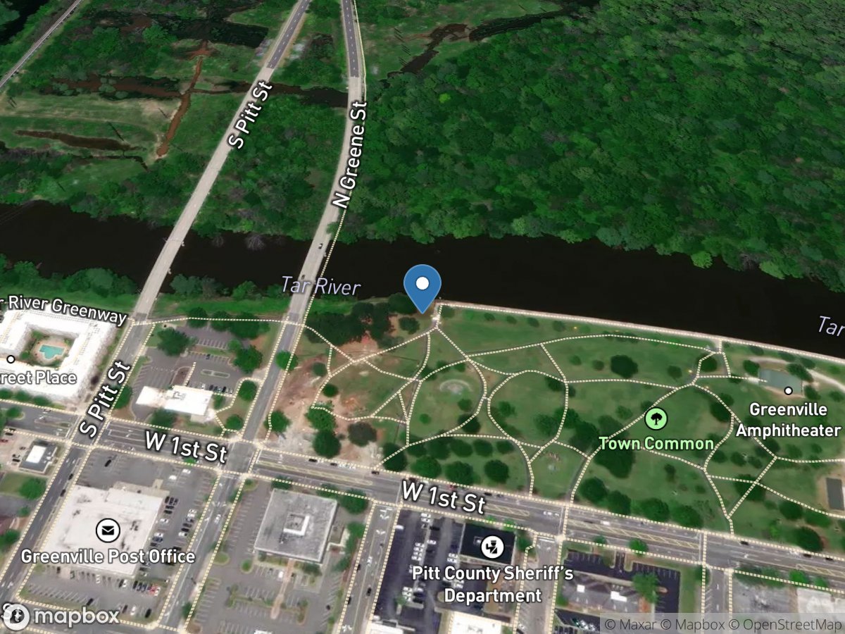 Tar River at Greenville, NC location