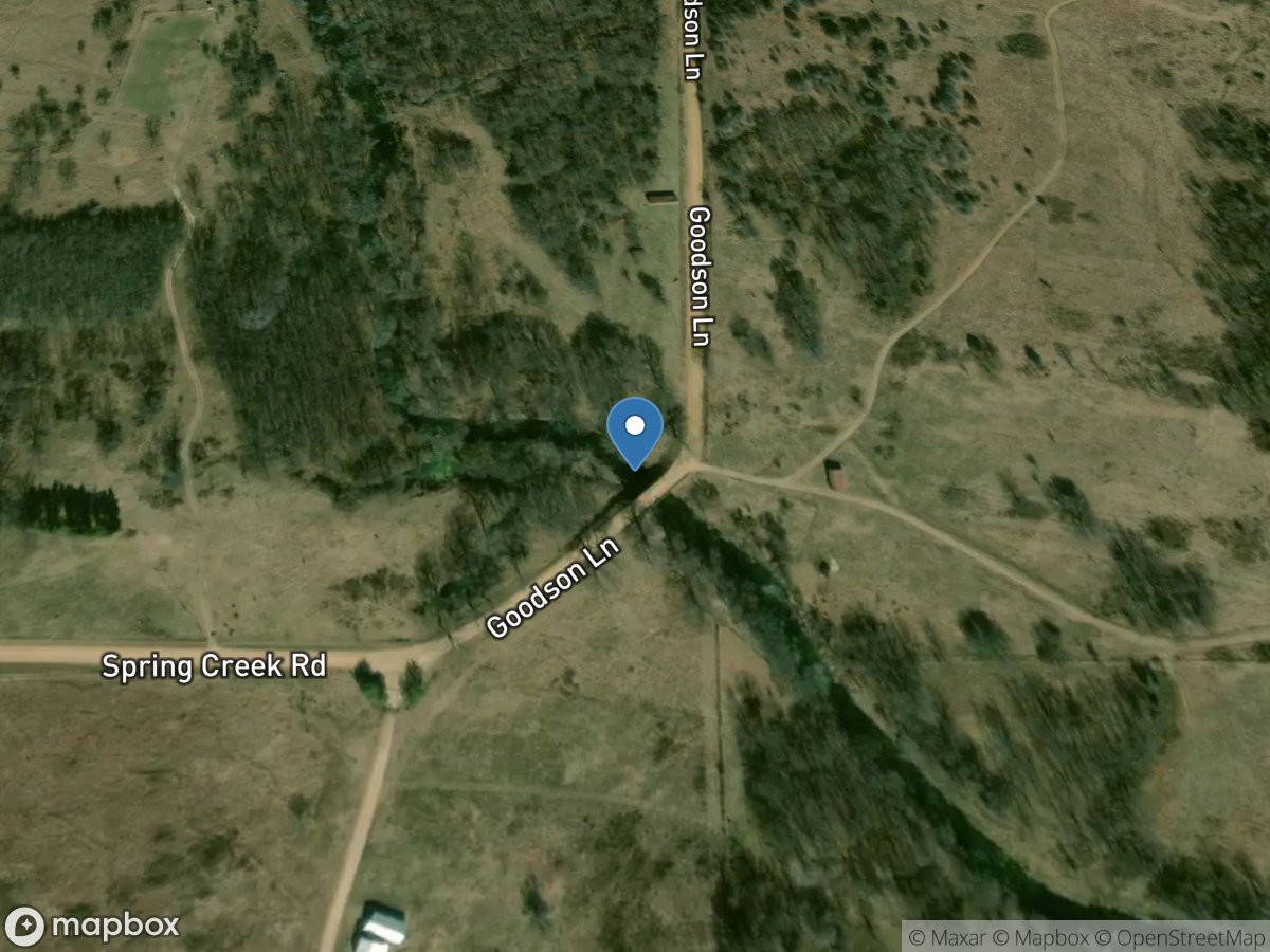 Pennington Creek East of Mill Creek, OK location