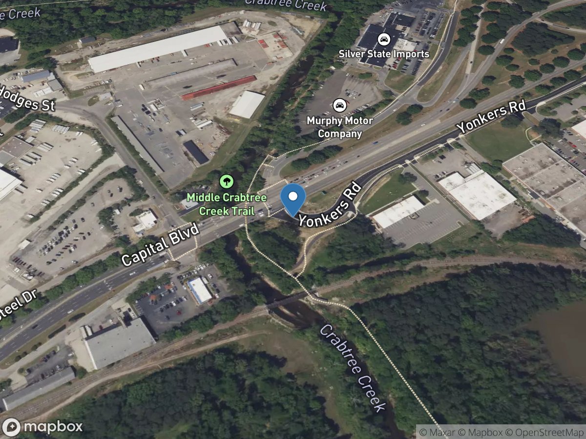 Crabtree Creek at US 1 at Raleigh, NC location