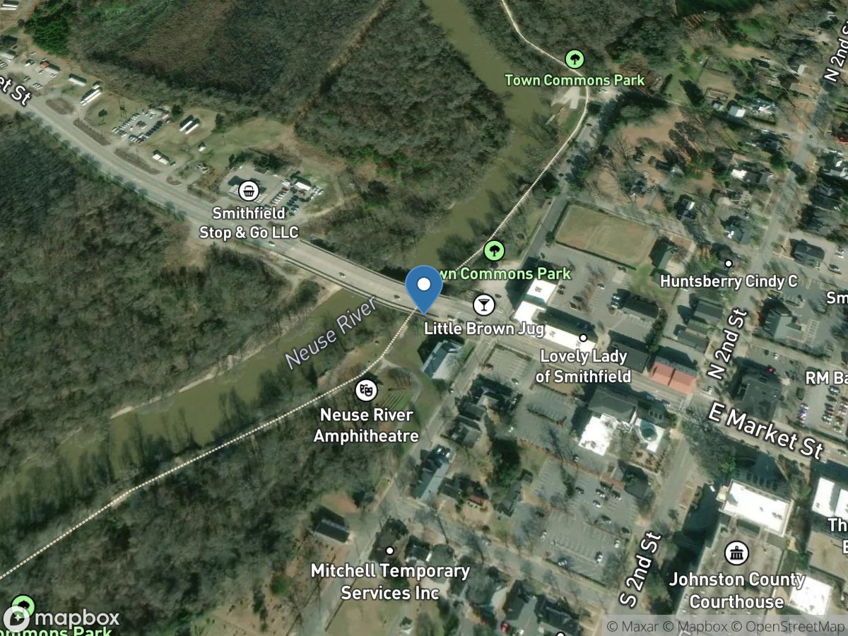 Neuse River at Smithfield, NC location