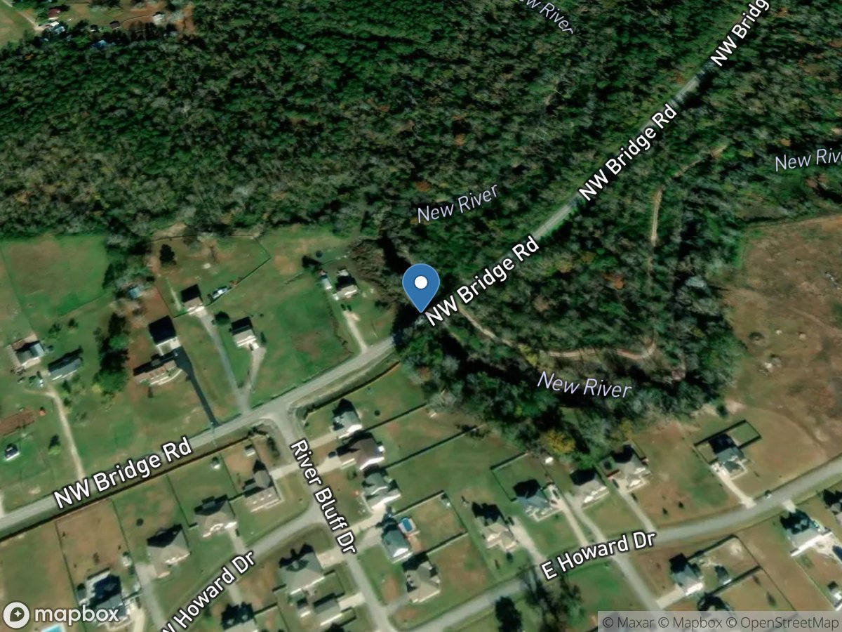 New River near Gum Branch, NC location