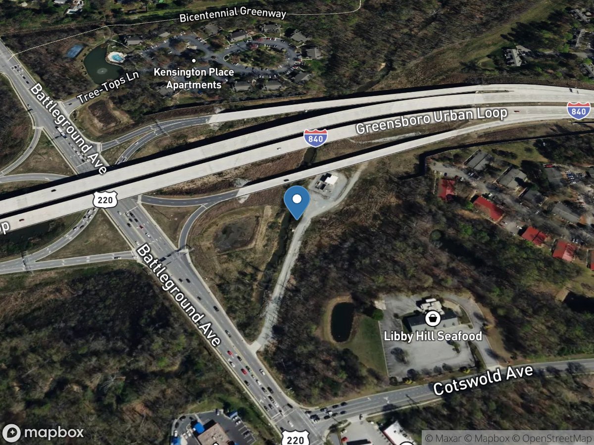 Horsepen Creek at US 220 near Greensboro, NC location