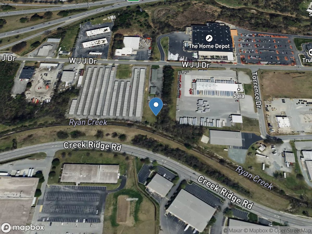 Ryan Creek below US 220 at Greensboro, NC location