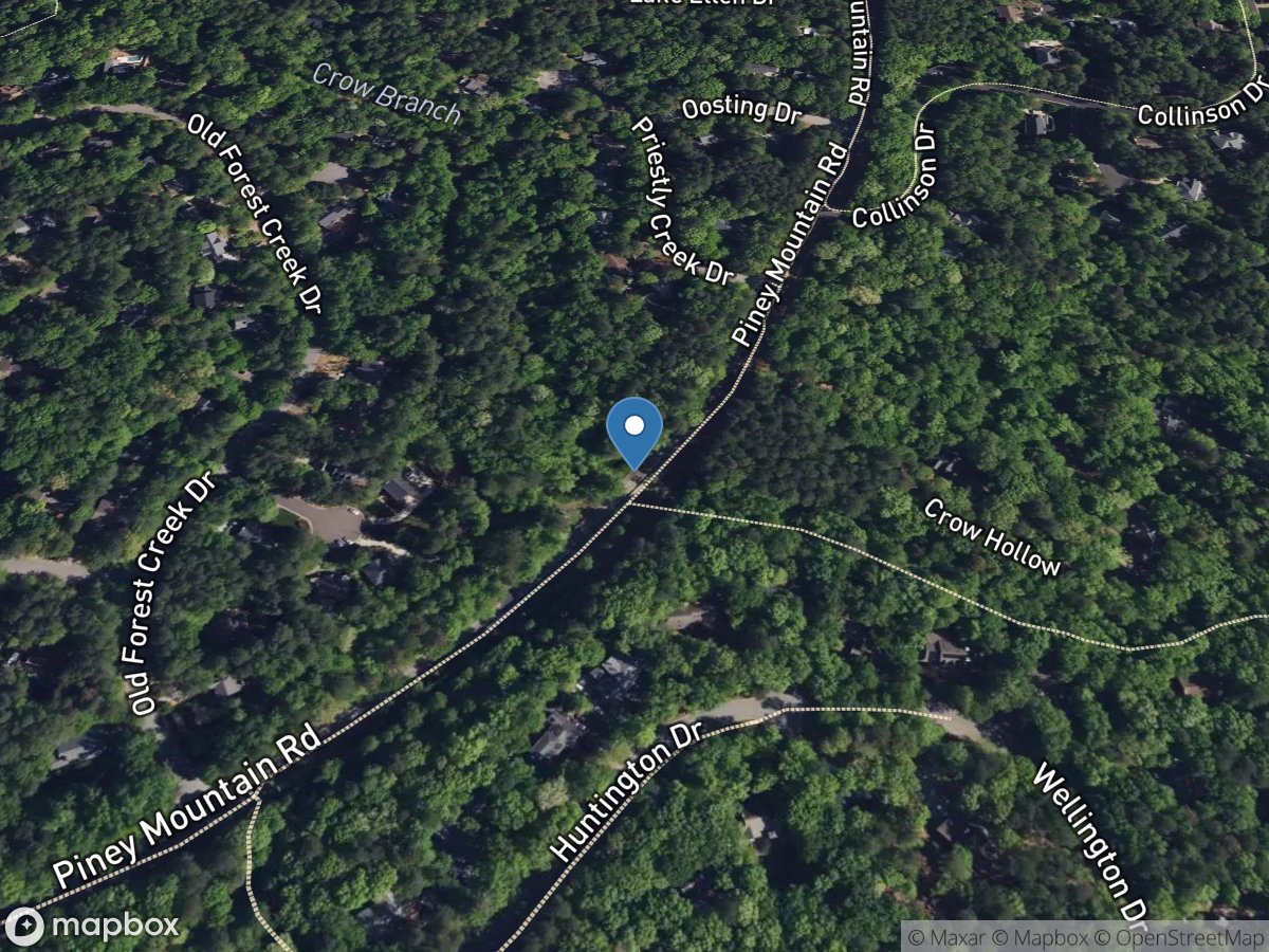 Booker Creek at SR 1751 near Chapel Hill, NC location