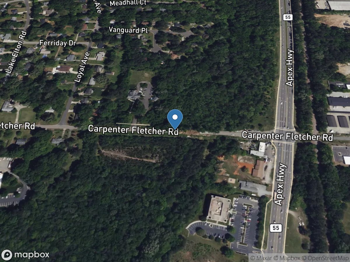 Northeast Creek Tributary at Sr1182 near Lowes Grove, NC location