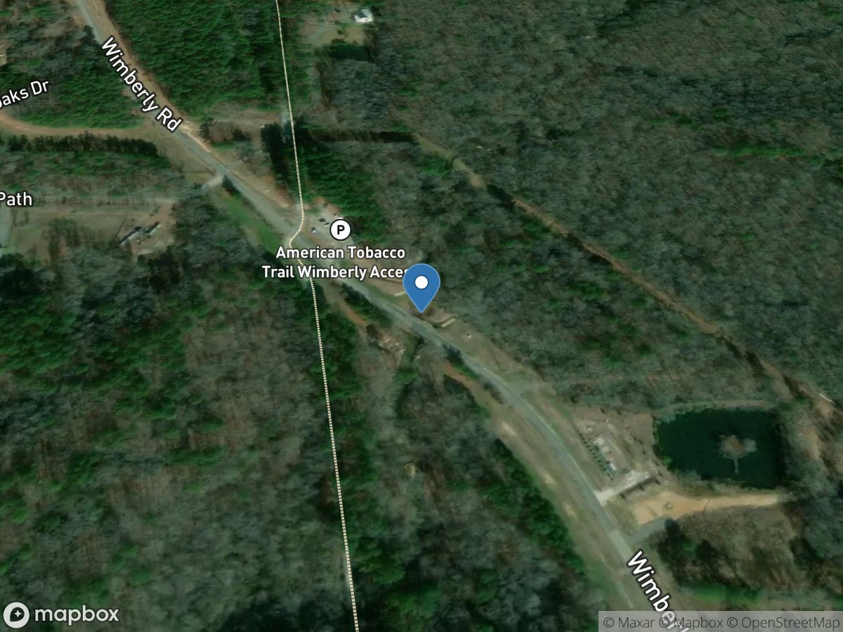 White Oak Creek at Mouth near Green Level, NC location