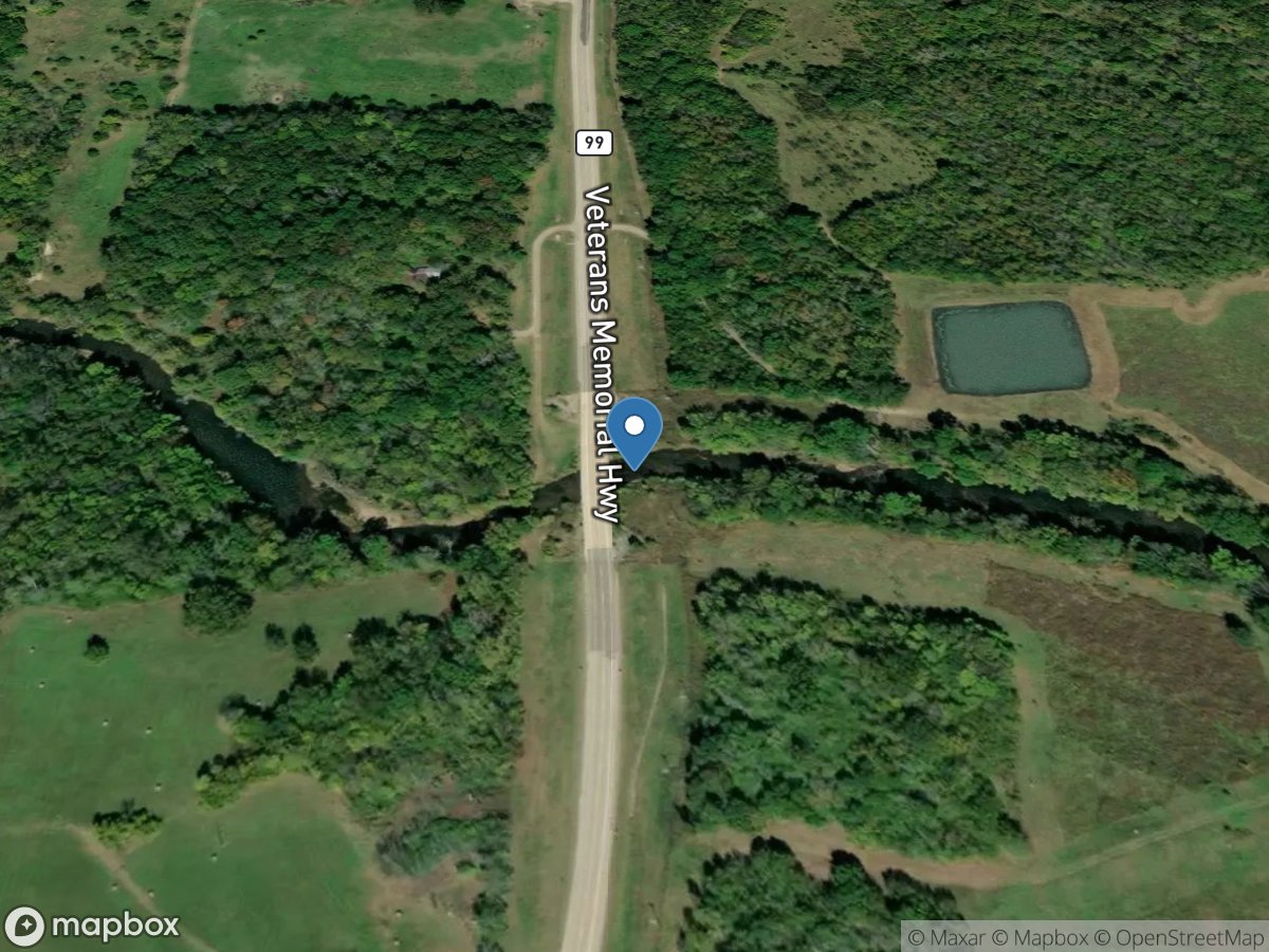 Blue River North of Connerville, OK location