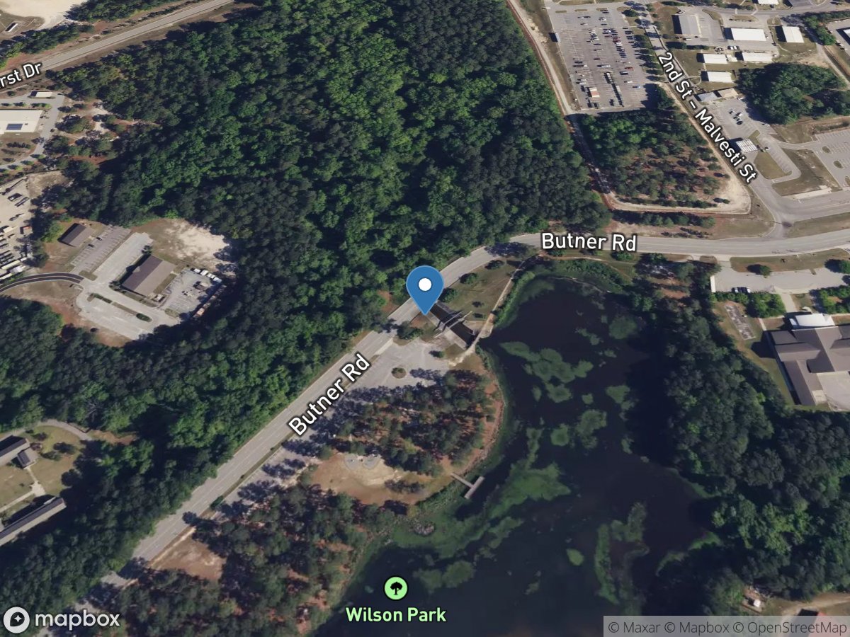 Tank Creek at Butner Road at Fort Bragg, NC location