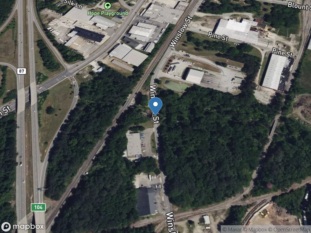 Blounts Creek at Winslow Street at Fayetteville NC location