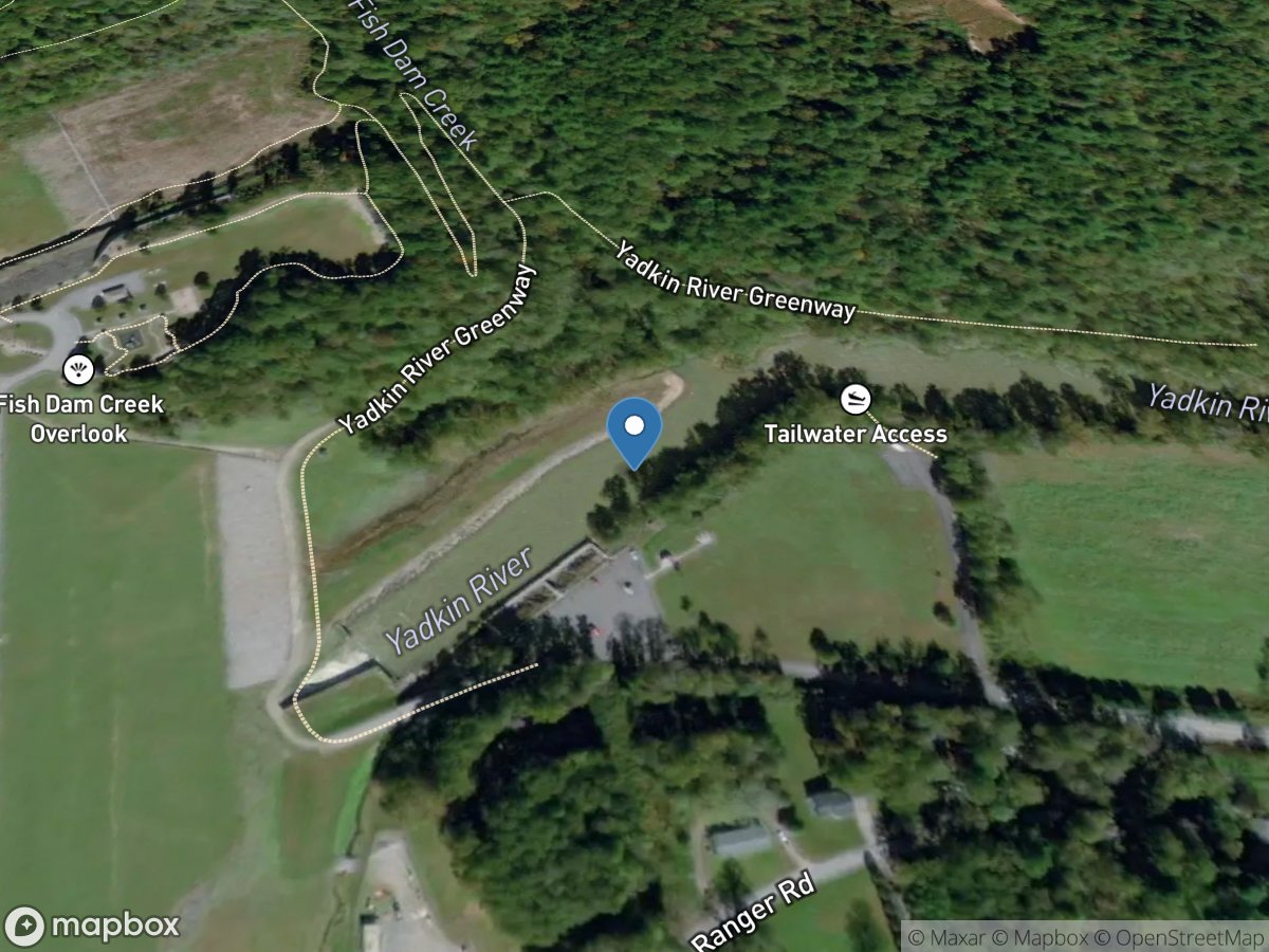 Yadkin River below West Kerr Scott DAM near Buck, NC location