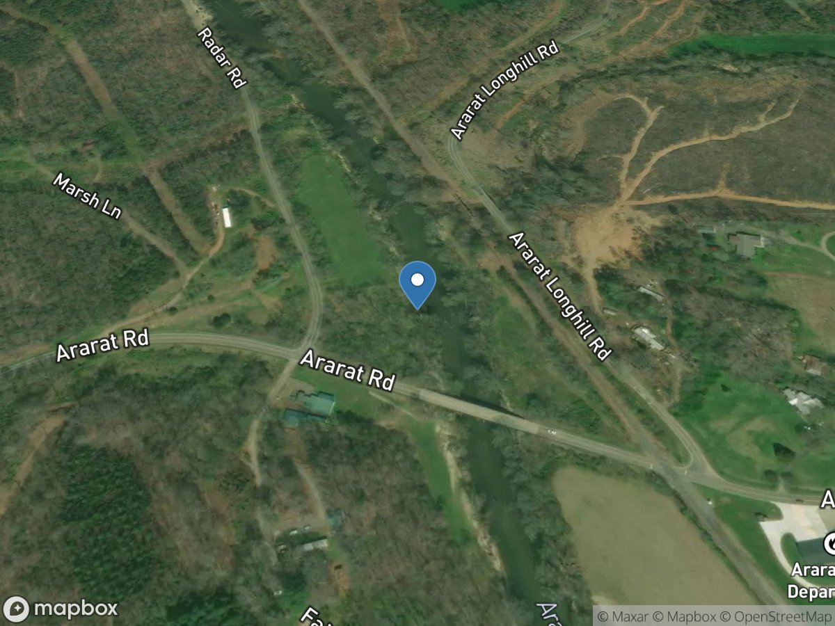 Ararat River at Ararat, NC location