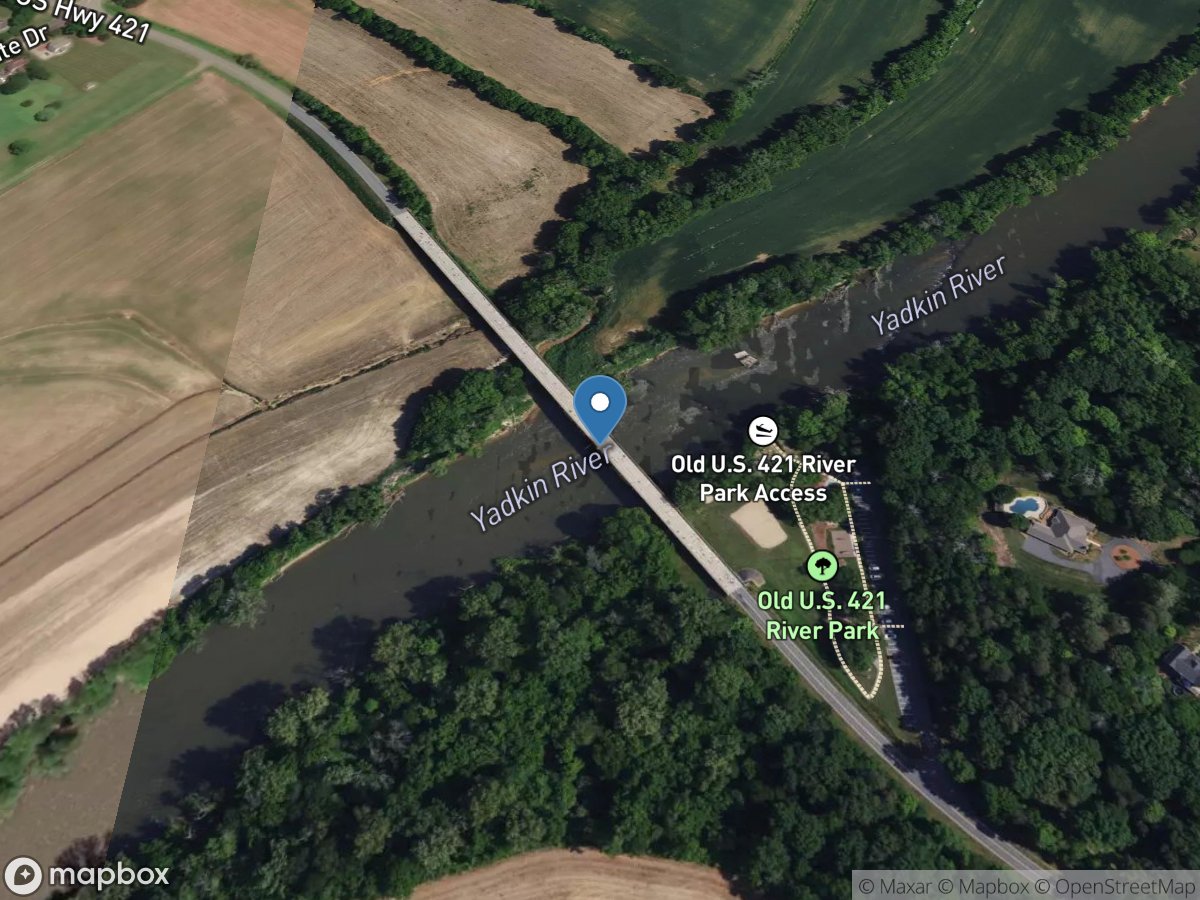 Yadkin River at Enon, NC location