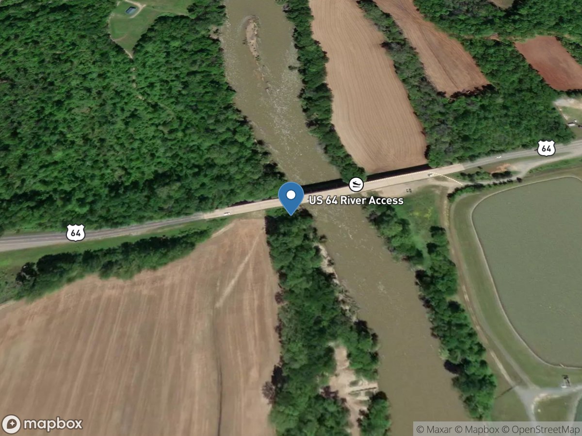 Yadkin River at Yadkin College, NC location