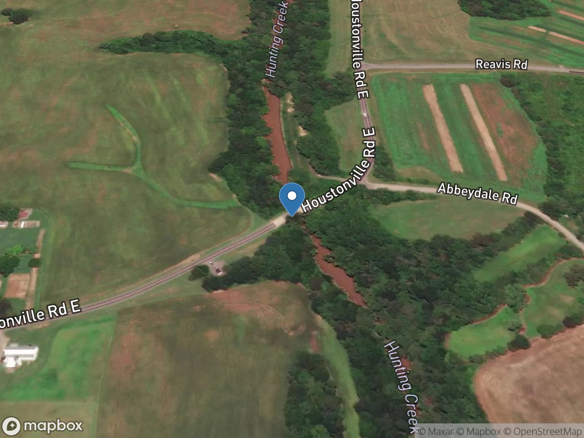 Hunting Creek near Harmony, NC location