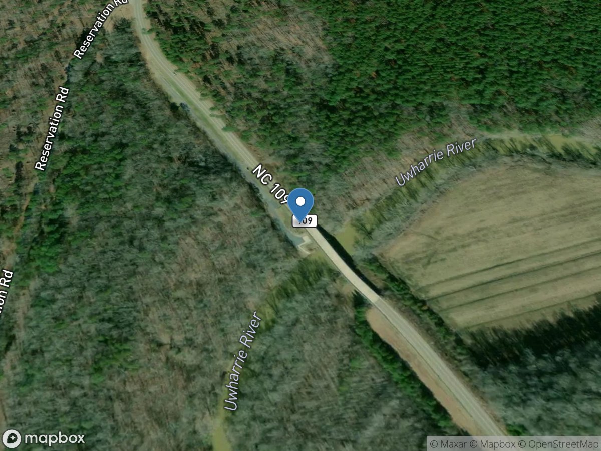 Uwharrie River near Eldorado, NC location