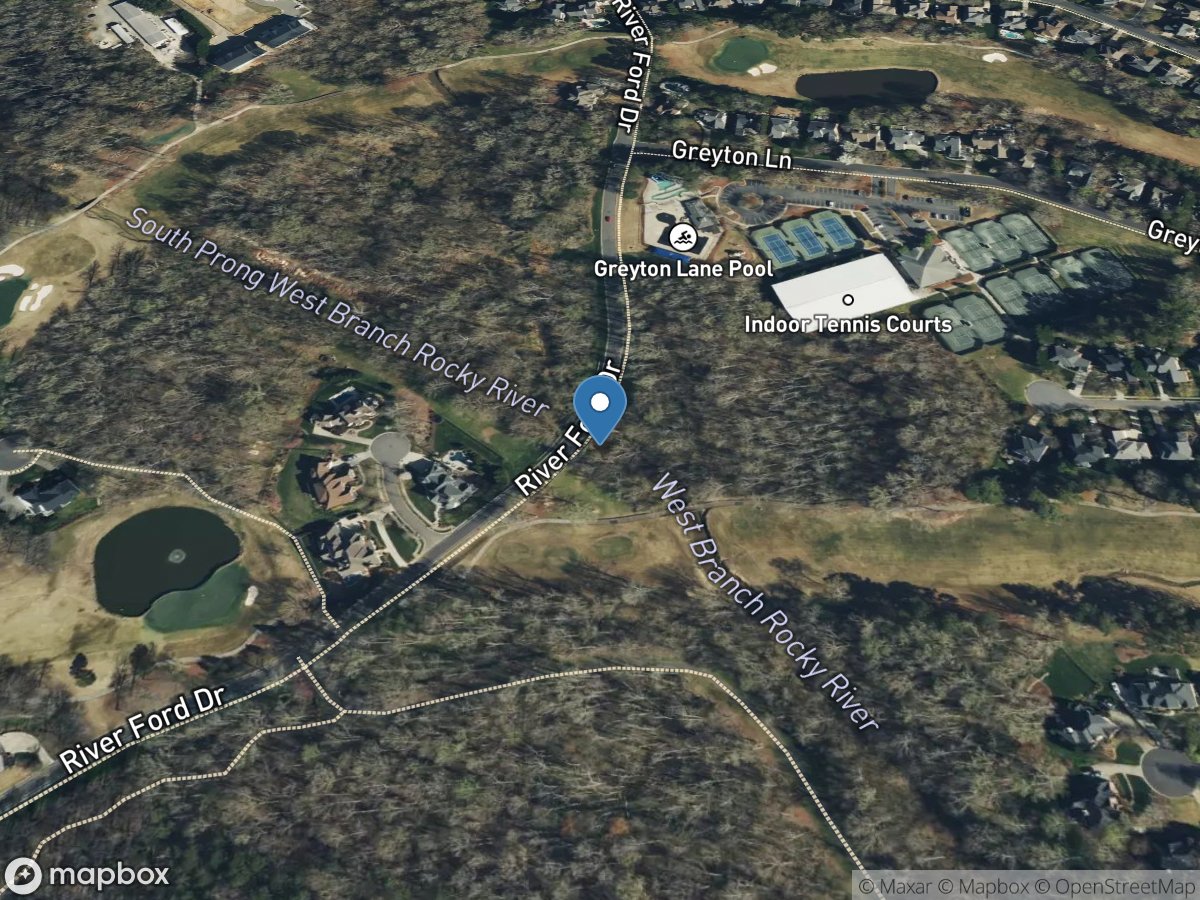 W. Branch ROCKY River B MTH OF South PRONG River Near CORNELIUS, NC location