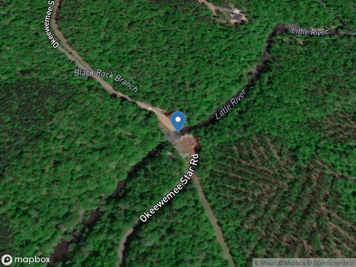 Little River near Star, NC location