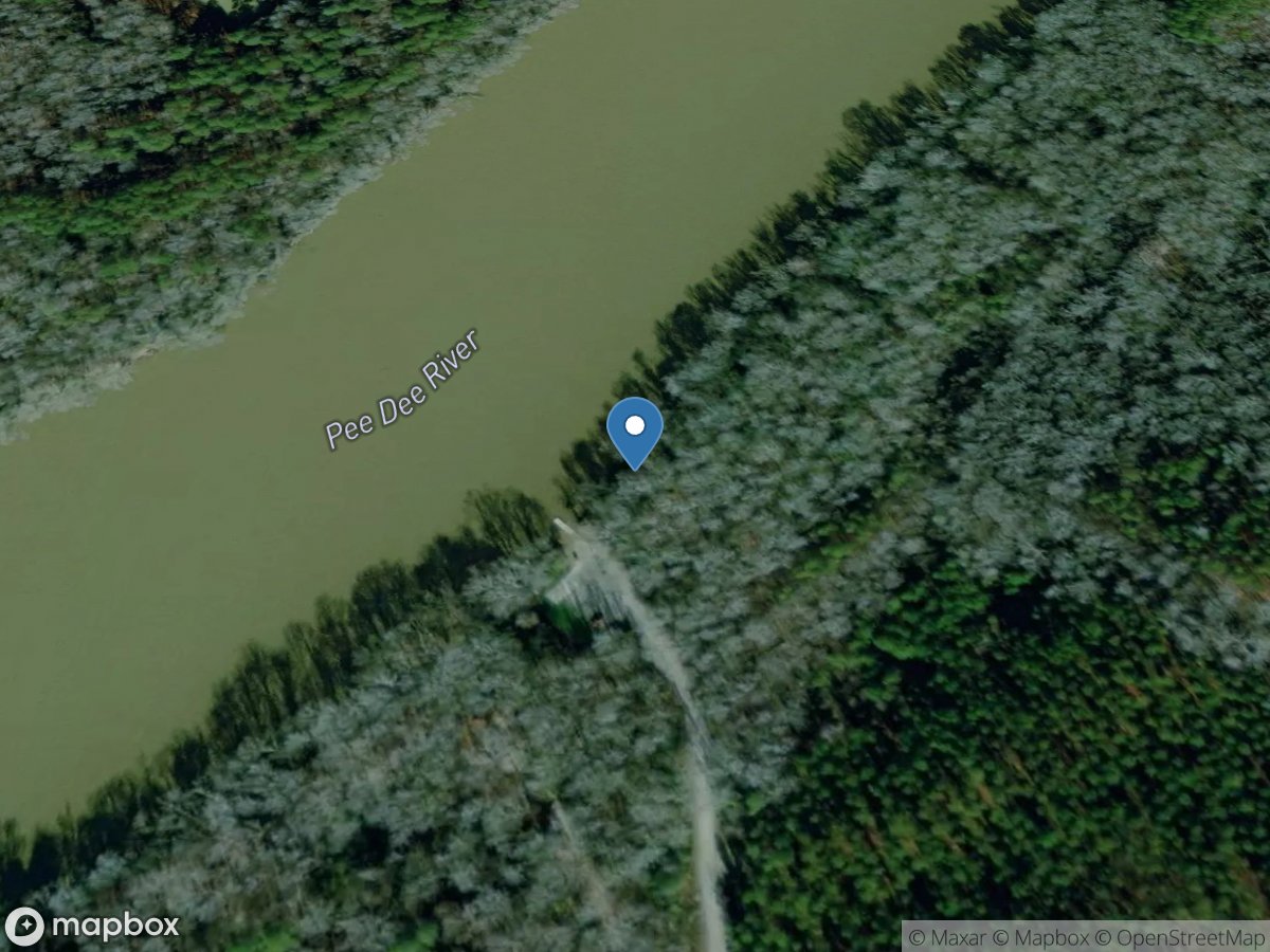 Pee Dee River above Jones Creek near Cordova, NC location