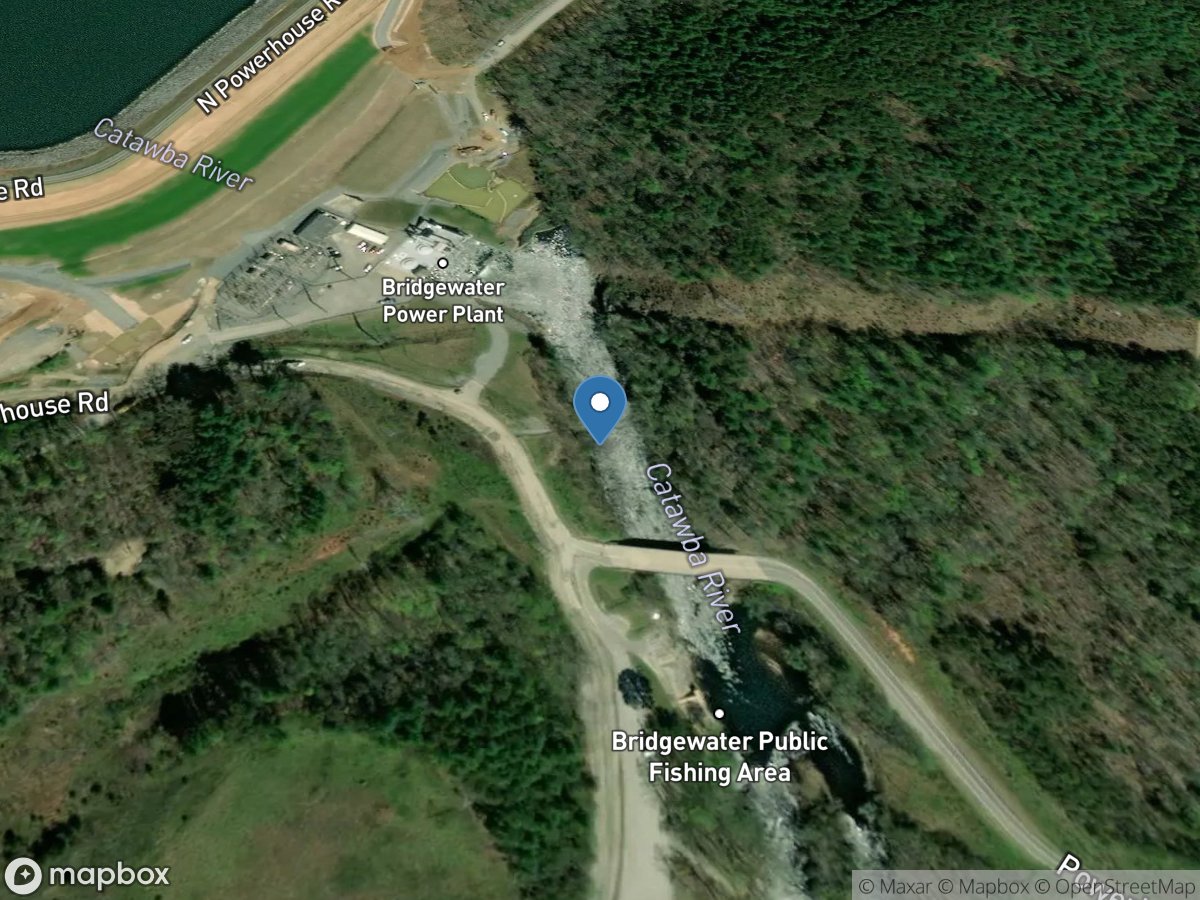 CATAWBA River At SR1223 Below Lake JAMES Near BRIDGEWATER, NC location