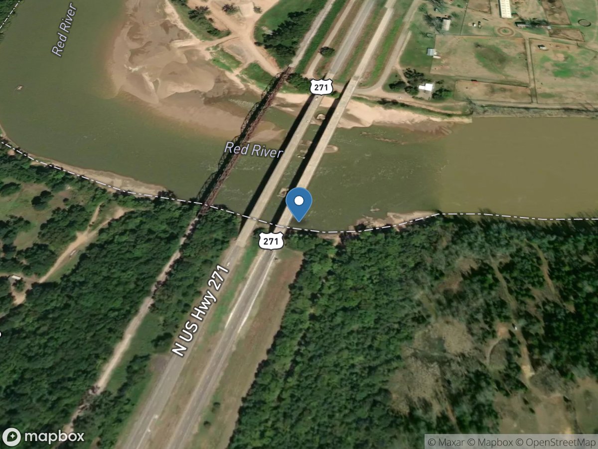 Red River at Arthur City, TX location